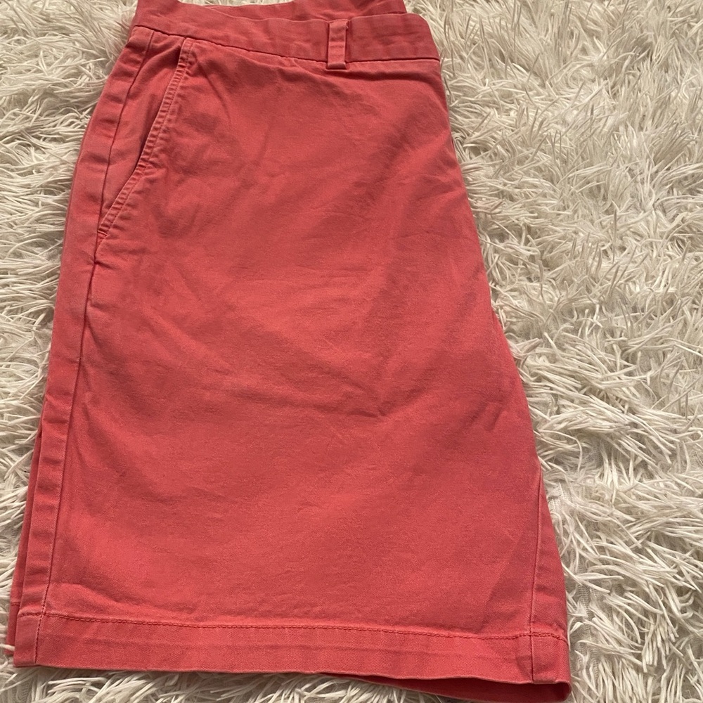 Vineyard Vines Men’s Coral Flat Front Shorts Size 35 Cotton Stretch Preppy - Picture 12 of 16